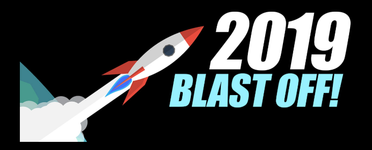 2019 blast off logo