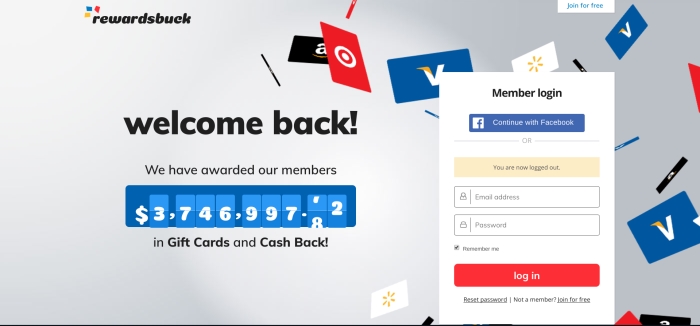 how to sign up with rewards buck