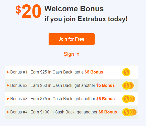 extrabux bonus