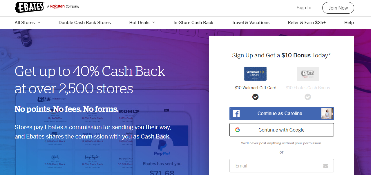 ebates website