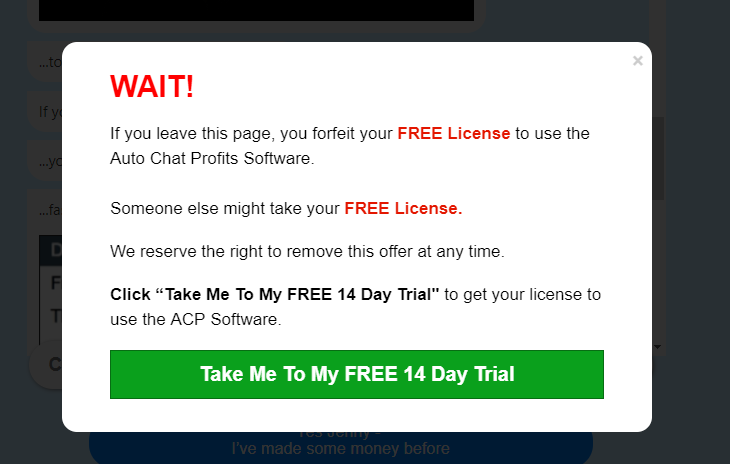 auto chat profits free trial