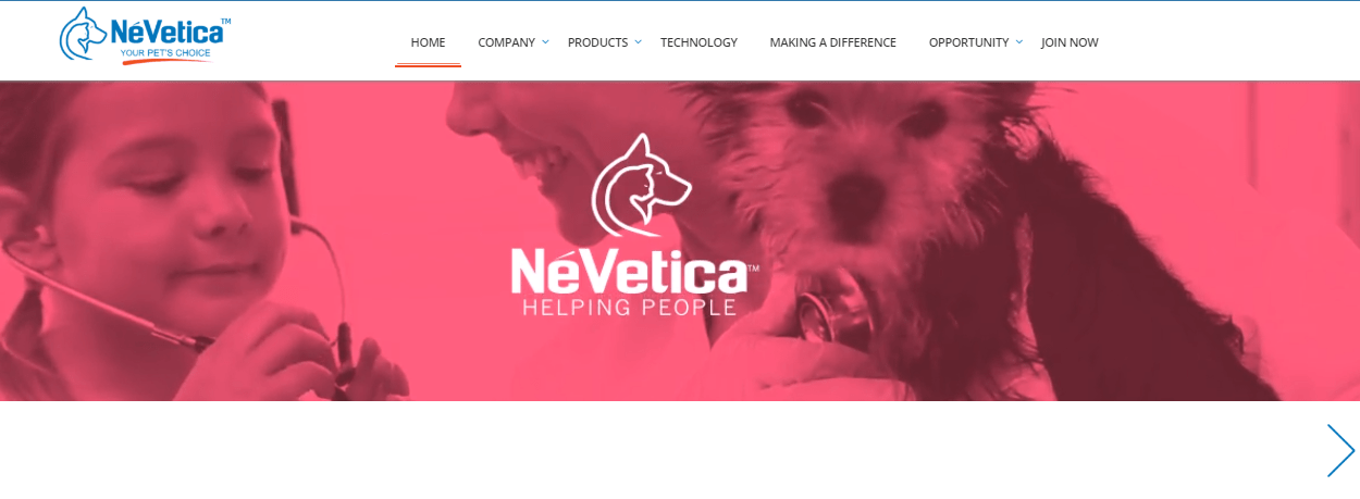 nevetica website