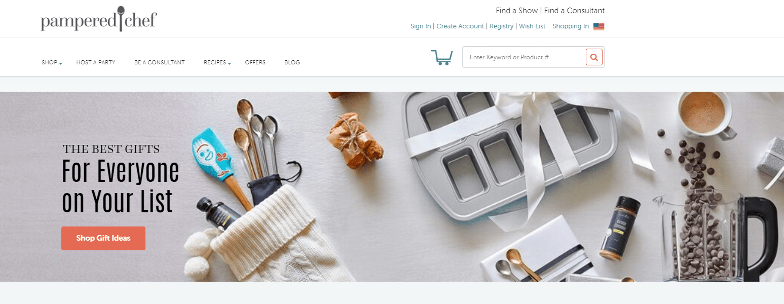 pampered chef website