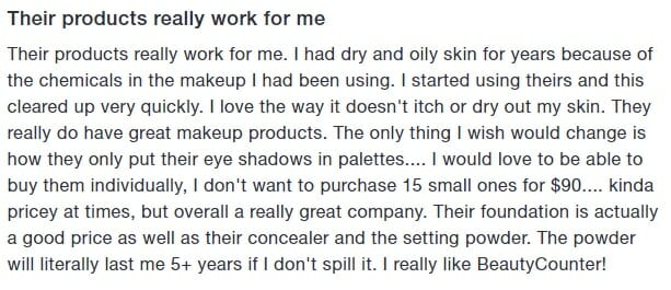 beautycounter product reviews