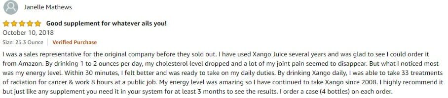 xango product review