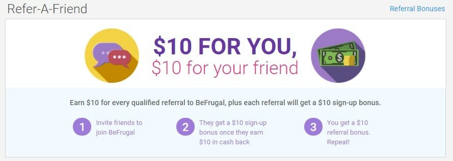 befrugal coupon for refer a friend