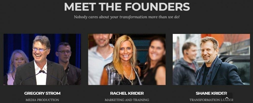 prosperity of life founders Gregory Strom, Rachel Krider, and Shane Krider 