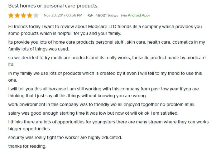 modicare product review
