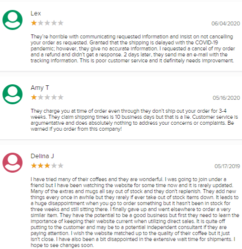 java momma complaints and negative reviews