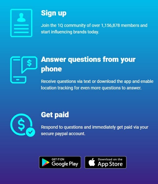 how to sign up with 1qapp