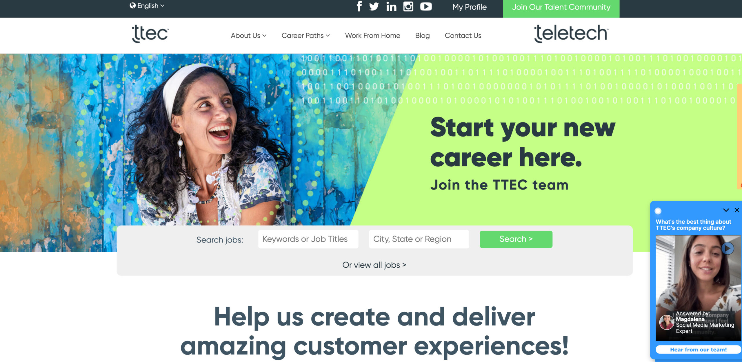 TTec Work from Home Jobs